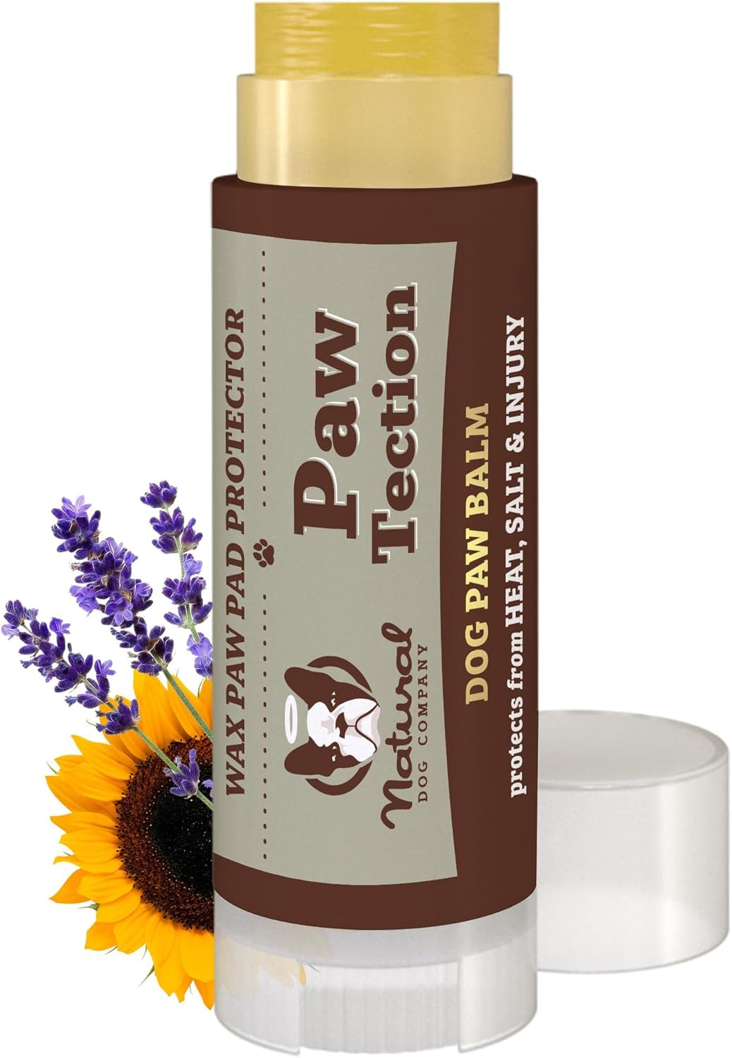 Pawtection Dog Paw Wax – Dog Paw Protection for Hot Pavement, Sand, Asphalt & Trails, Waxy Barrier Balm for Summer Walks, Hiking Days, Non-Toxic, and Lick Safe, 0.15 Oz Stick
