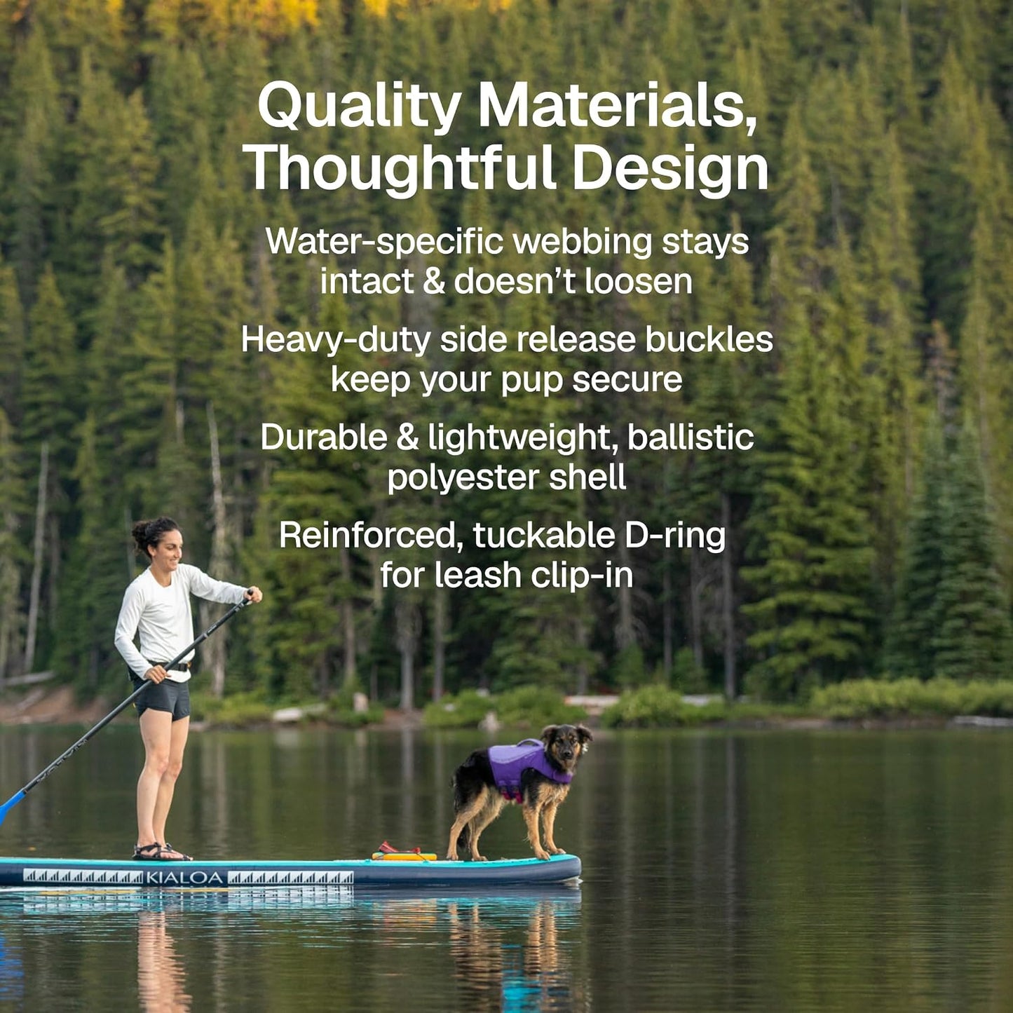 , Float Coat Dog Life Jacket, Premium Buoyancy Swim Vest with Lift Handle, Secure Fit & Reflective Trim, Adjustable Flotation for Swimming, Boating, & Outdoor Adventures, Deep Blue, Small